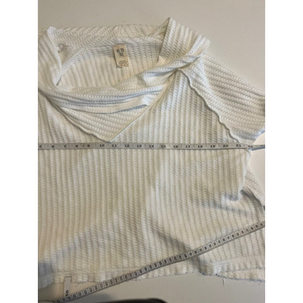 We The Free White Cowl Neck Jersey Top - Picture 6 of 8